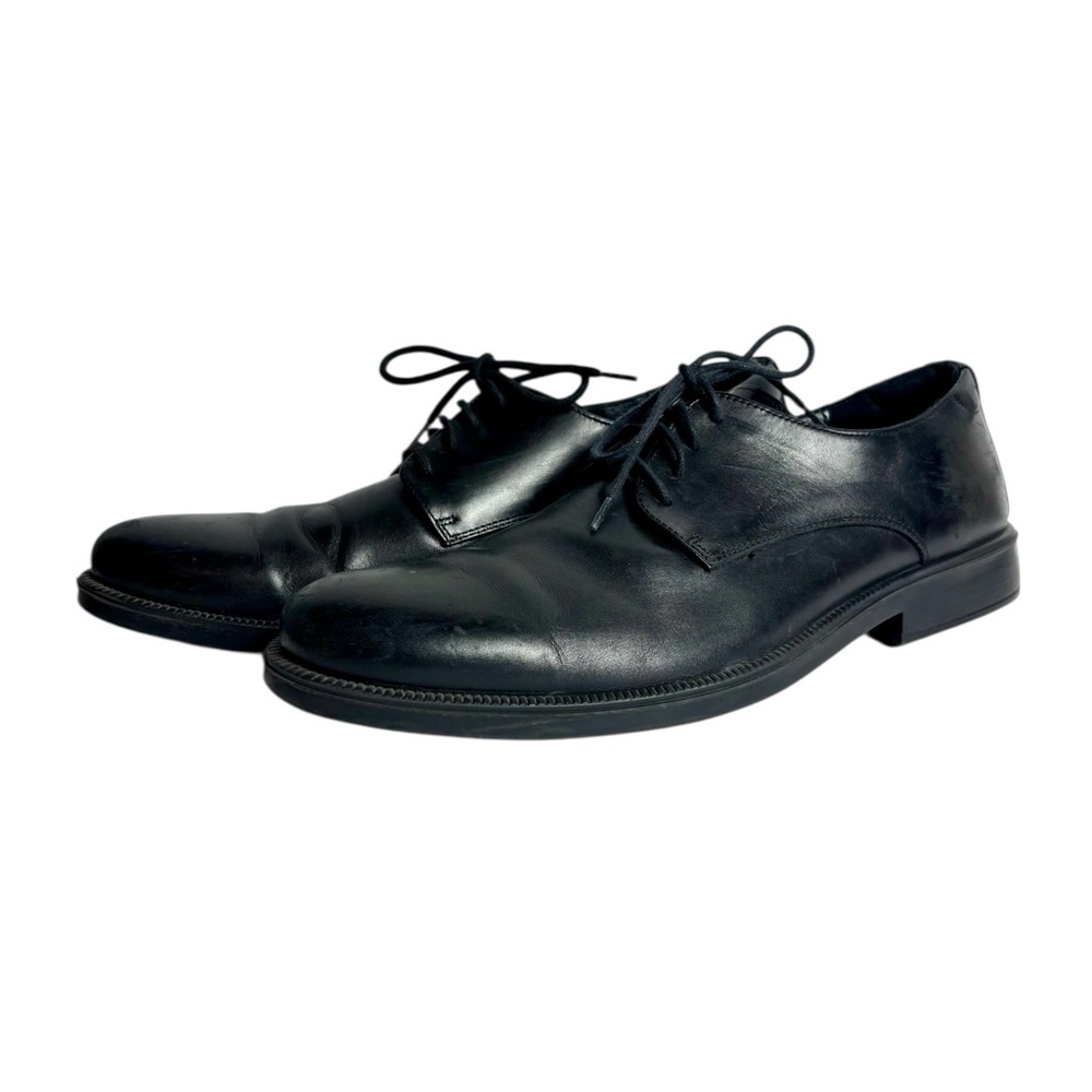 Wallin & Bros Men’s Black Leather Oxford Dress Shoes